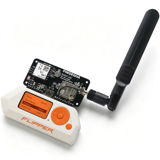 PINGEQUA Scout Lite ESP32-C5 board with Flipper Zero Marauder and Biscuit DIY phone GPS workflows