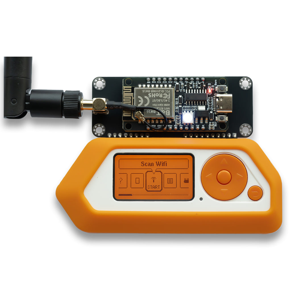 Flipper Zero Dual-Band 5GHz/2.4GHz WiFi Devboard- Preloaded Firmware, RTL8720DN (BW16) GPIO Module with High-Gain 8dBi External Antenna - Long-Range IoT Network Analysis & Packet Monitor Tool