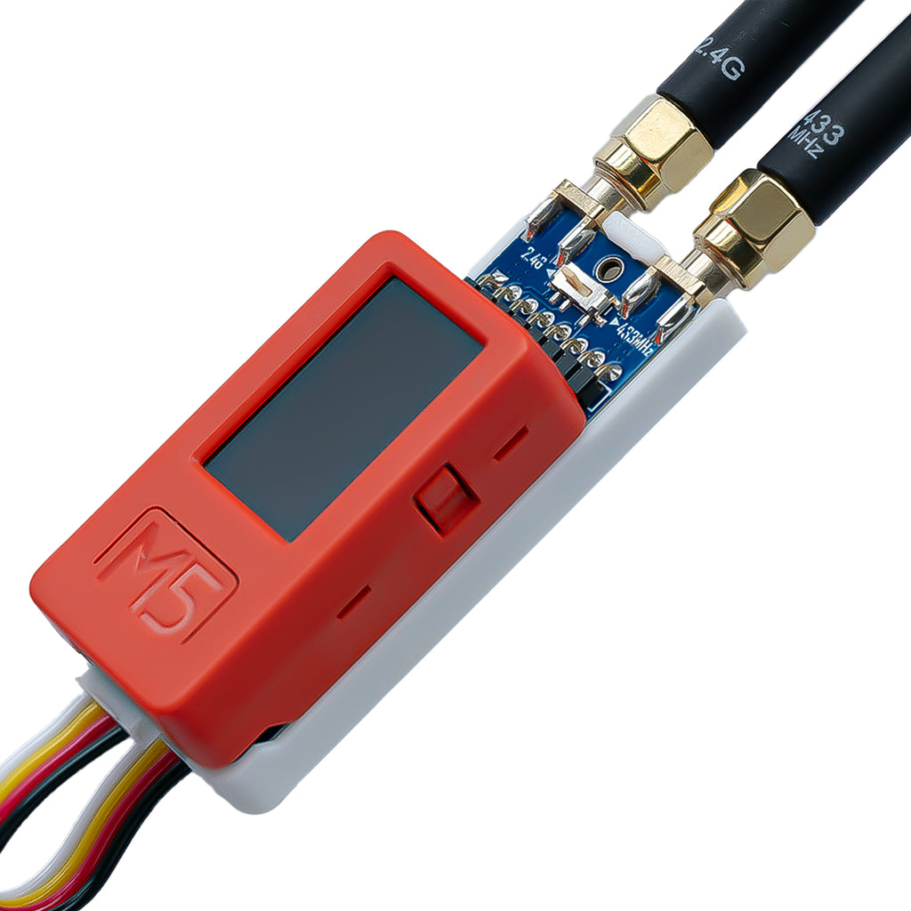 RF 2-in-1 Module for M5Stack StickC Plus, Supports NRF24 2.4GHz and CC1101 433MHz, Compatible with M5Stack StickCPlus 1.1&2 with Bruce Firmware (Includes 3D Printed Case)