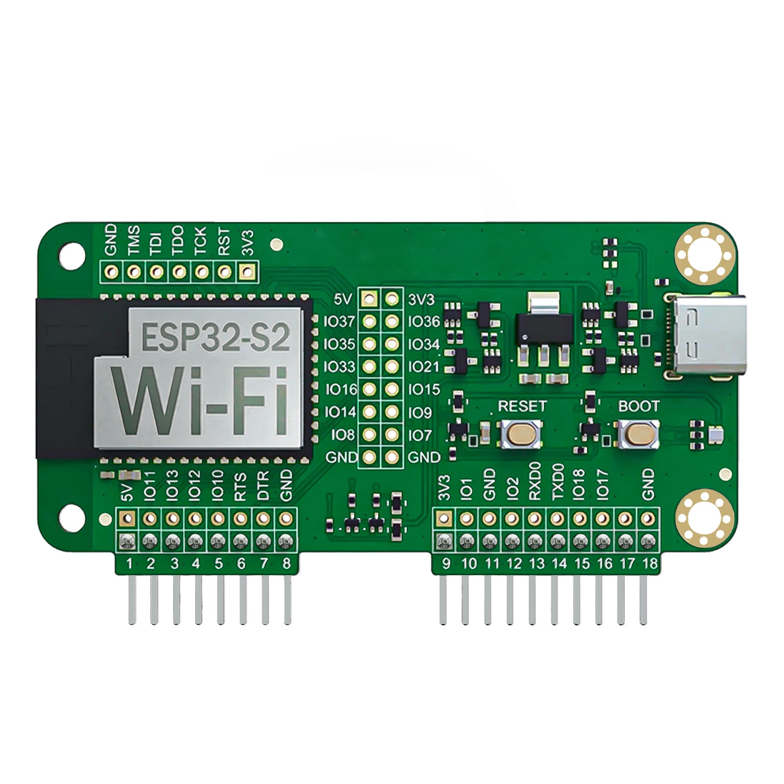 Green ESP32-S2 Wifi Devboard for Flipper Zero