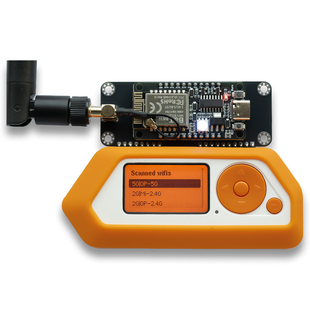 Flipper Zero Dual-Band 5GHz/2.4GHz WiFi Devboard- Preloaded Firmware, RTL8720DN (BW16) GPIO Module with High-Gain 8dBi External Antenna - Long-Range IoT Network Analysis & Packet Monitor Tool
