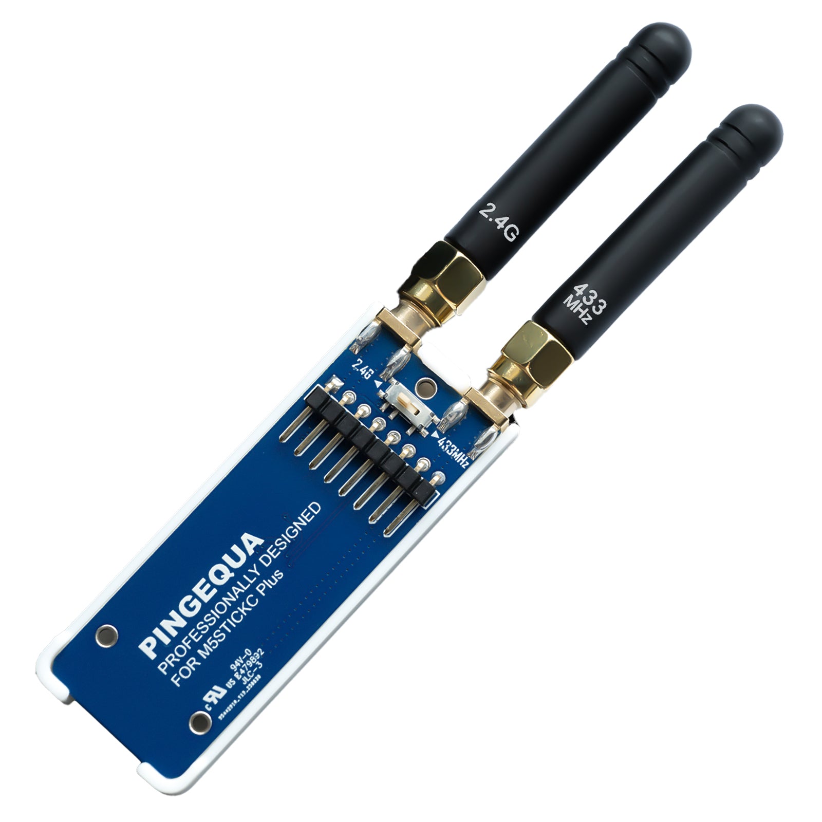 RF 2-in-1 Module for M5Stack StickC Plus, Supports NRF24 2.4GHz and CC1101 433MHz, Compatible with M5Stack StickCPlus 1.1&2 with Bruce Firmware (Includes 3D Printed Case)