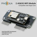 Flipper Zero 2.4G&5G Dual-Band WiFi Devboard, BW16 RTL8720DN Board, Wireless GPIO Expansion Board, Pre-Configured Firmware(Support Momentum Firmware Only)