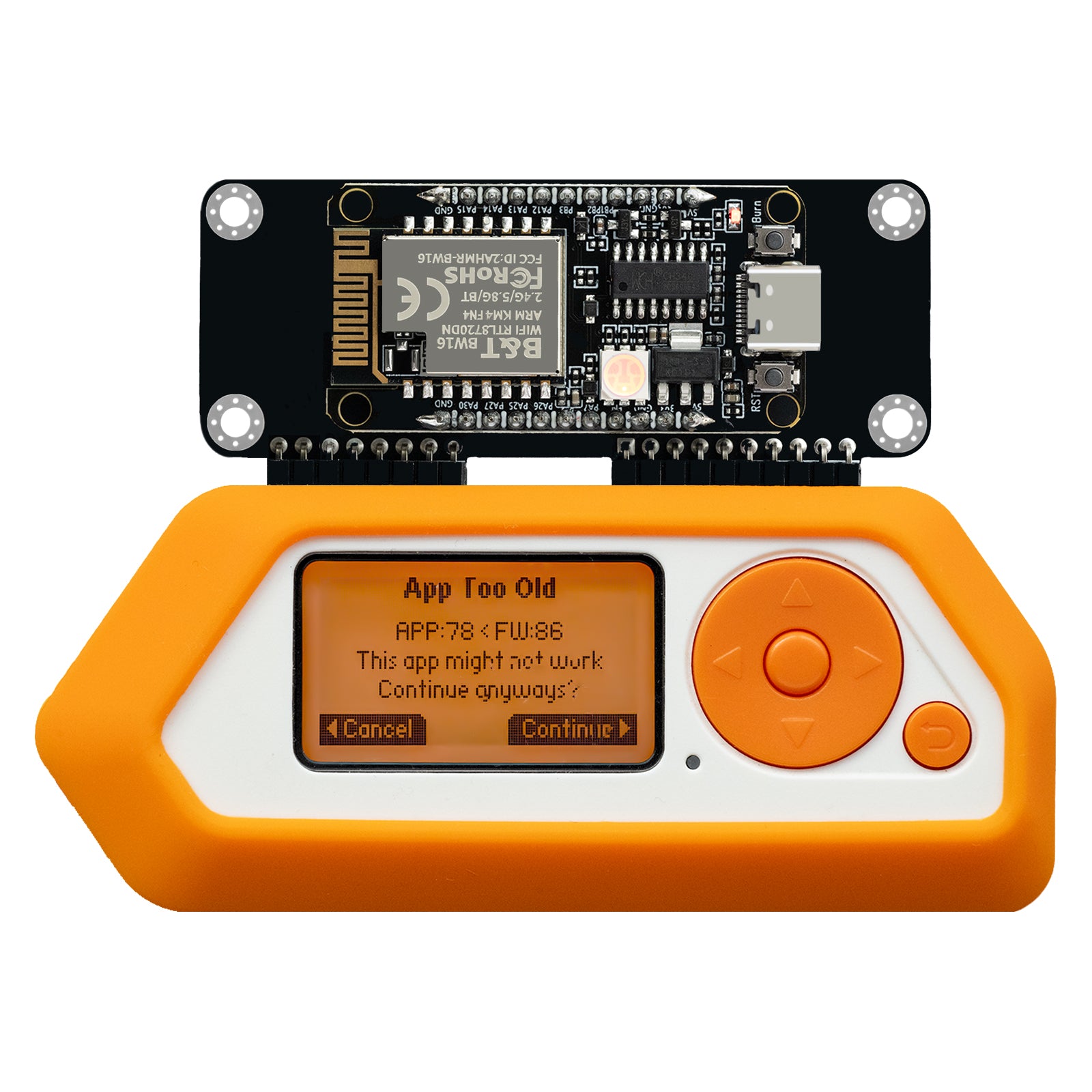 Flipper Zero 2.4G&5G Dual-Band WiFi Devboard, BW16 RTL8720DN Board, Wireless GPIO Expansion Board, Pre-Configured Firmware(Support Momentum Firmware Only)