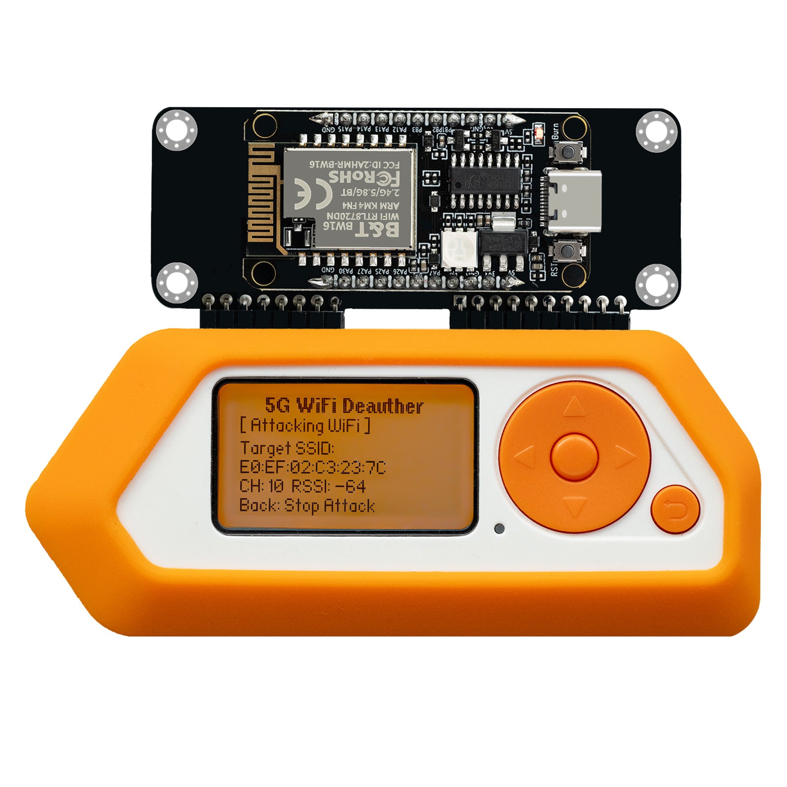 Flipper Zero 2.4G&5G Dual-Band WiFi Devboard, BW16 RTL8720DN Board, Wireless GPIO Expansion Board, Pre-Configured Firmware(Support Momentum Firmware Only)