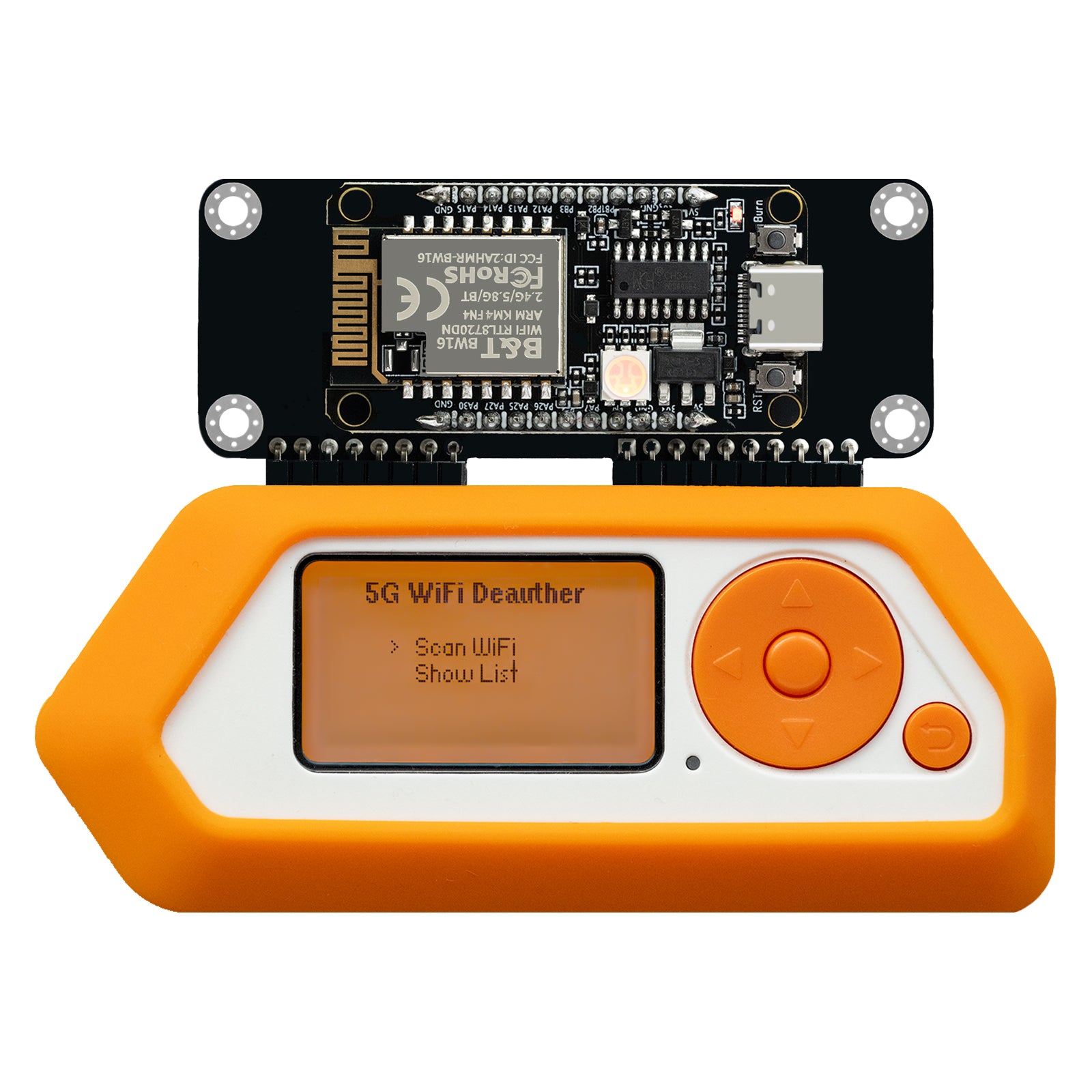 Flipper Zero 2.4G&5G Dual-Band WiFi Devboard, BW16 RTL8720DN Board, Wireless GPIO Expansion Board, Pre-Configured Firmware(Support Momentum Firmware Only)