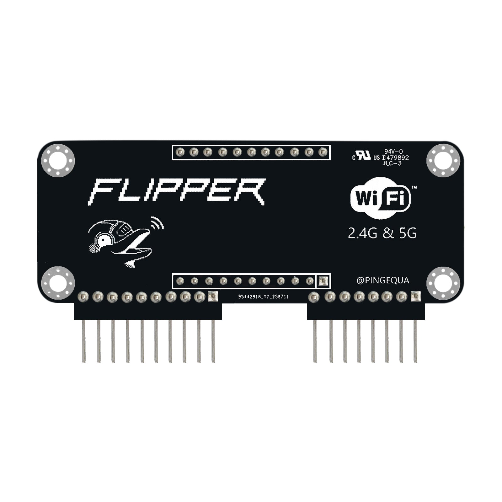 Flipper Zero 2.4G&5G Dual-Band WiFi Devboard, BW16 RTL8720DN Board, Wireless GPIO Expansion Board, Pre-Configured Firmware(Support Momentum Firmware Only)