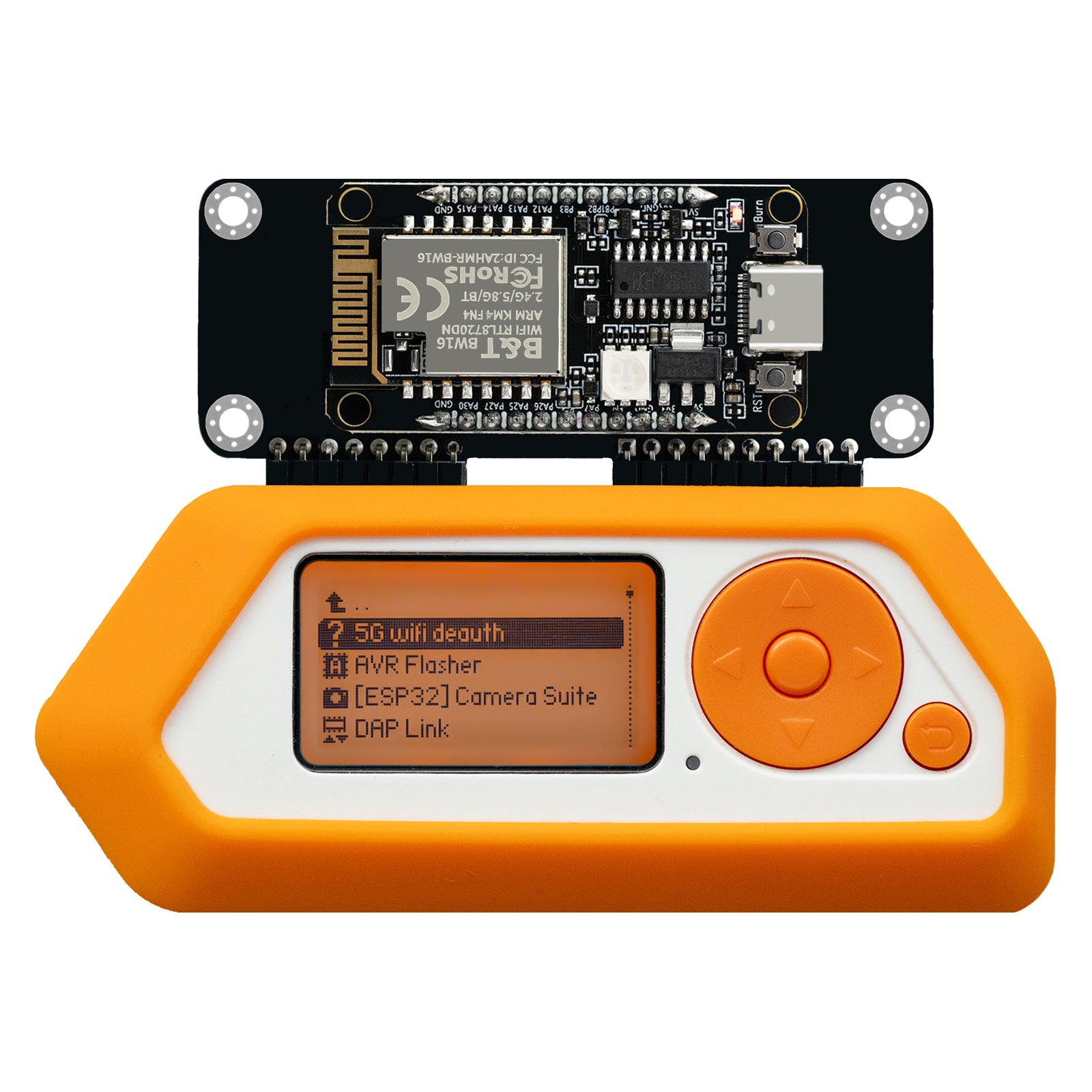 Flipper Zero 2.4G&5G Dual-Band WiFi Devboard, BW16 RTL8720DN Board, Wireless GPIO Expansion Board, Pre-Configured Firmware