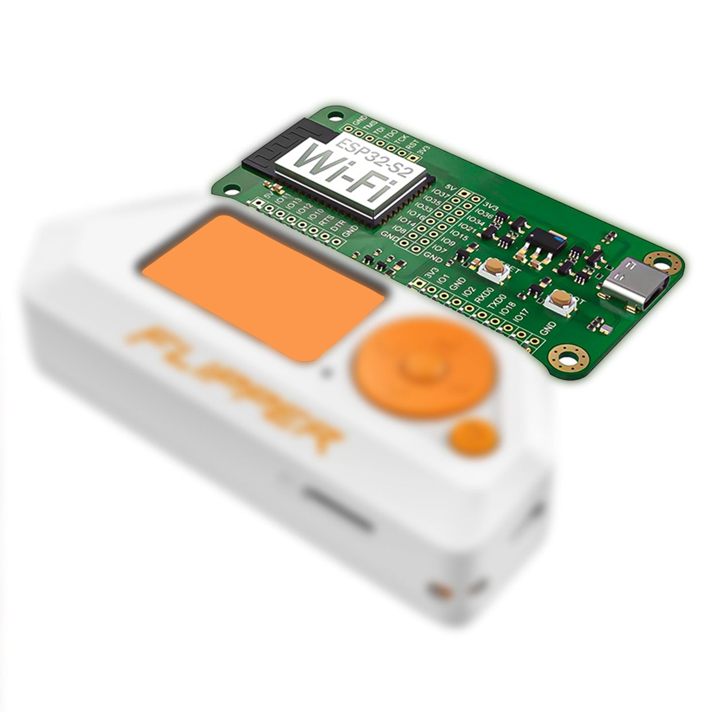 Green ESP32-S2 WiFi Devboard for Flipper Zero - PINGEQUA