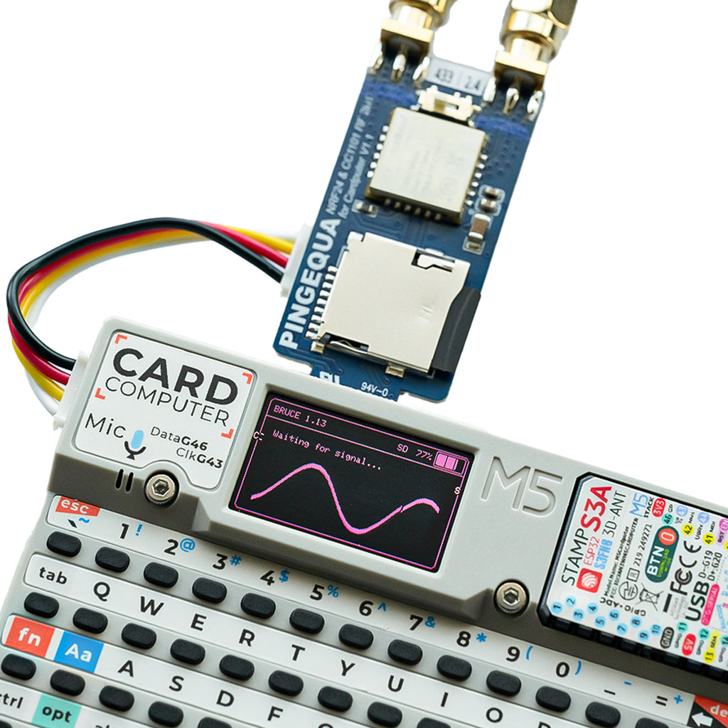 NRF24&CC1101 2-in-1 RF Module for M5Stack Cardputer, Supports NRF24 2.4GHz and CC1101 433MHz, Devboard Compatible with M5Stack Cardputer with Bruce Firmware
