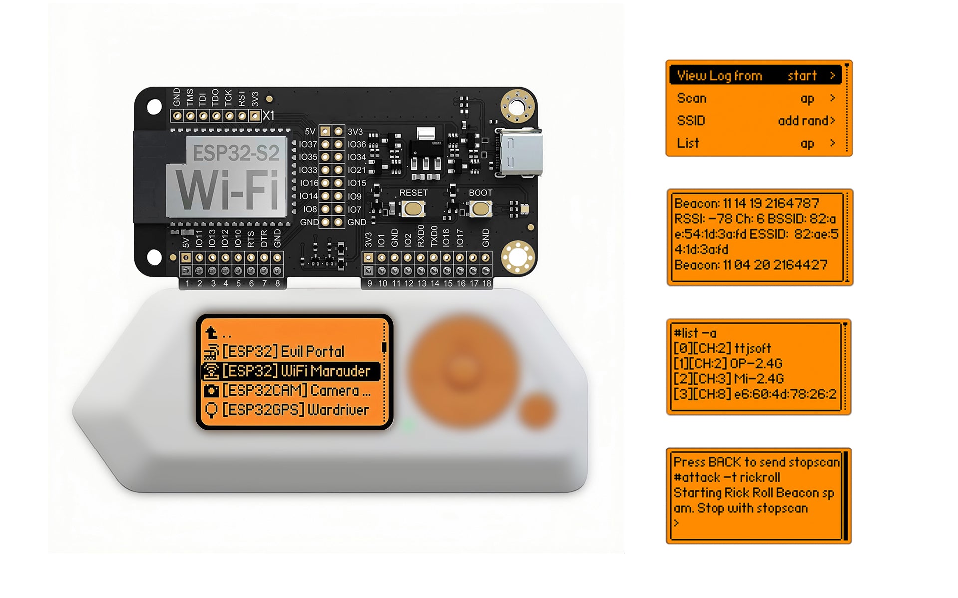 ESP32-S2 Wifi Devboard for Flipper Zero