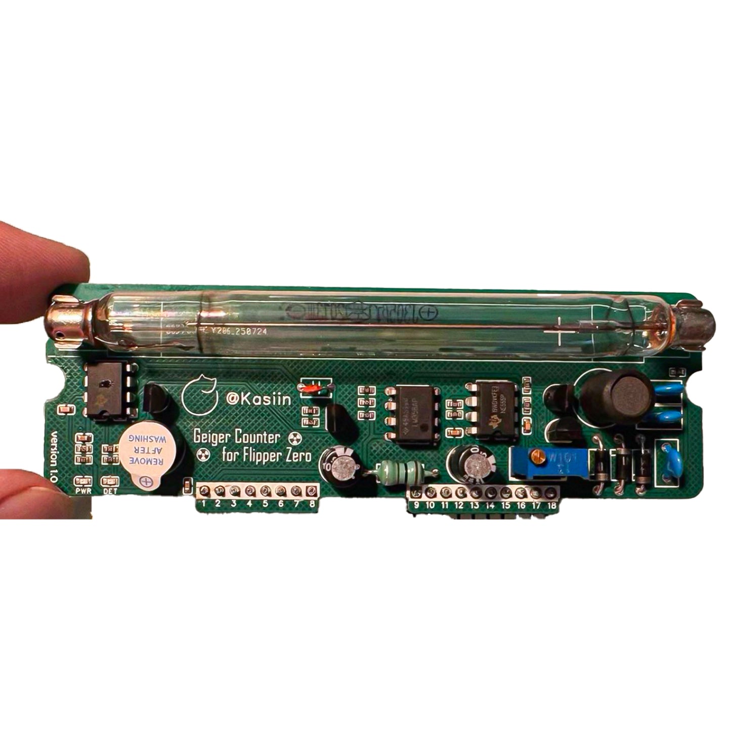 Geiger Counter Module for Flipper Zero – Radiation Detector Expansion Board with Real-Time Detection Display