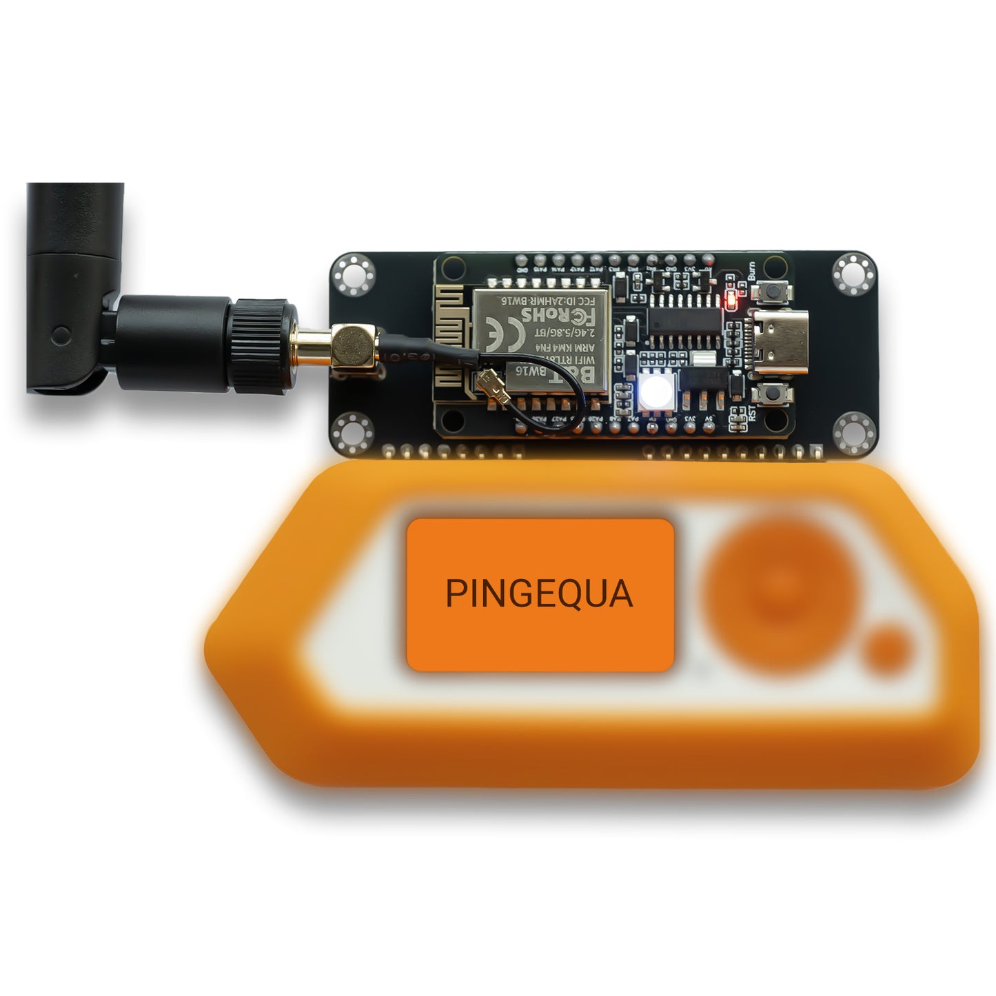 Flipper Zero Dualband-WLAN-Entwicklungsboard (5 GHz/2,4 GHz) – Vorinstallierte Firmware, RTL8720DN (BW16) GPIO-Modul mit externer 8-dBi-Antenne mit hoher Verstärkung – Analysetool für IoT-Netzwerke mit großer Reichweite und Paketüberwachung 