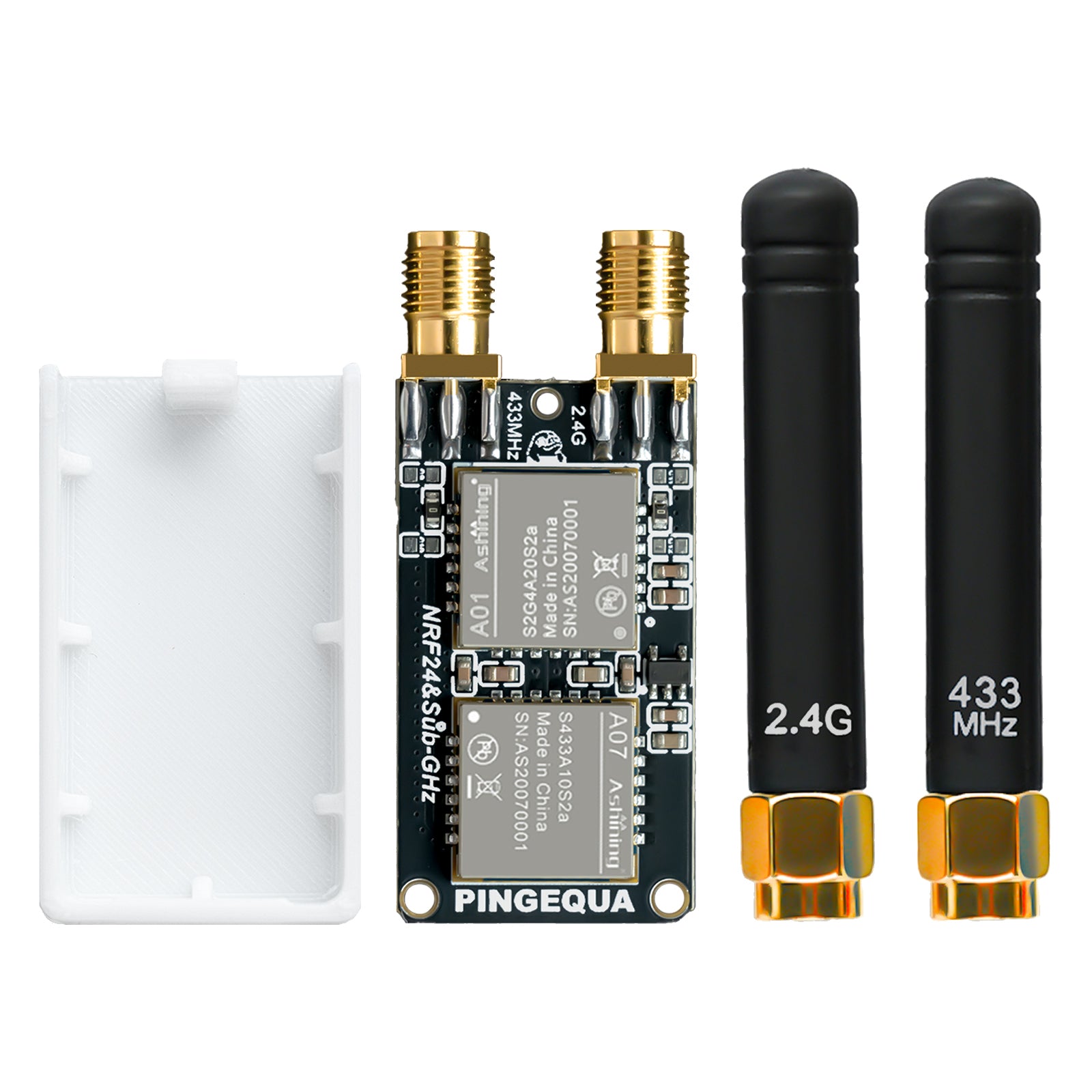 Flipper Zero NRF24 & CC1101 2-in-1 RF Devboard, Ultra-Compact Wireless Module, 2.4GHz & 433MHz, High Performance, Auto-Switch, Plug & Play(with 3D Printed Case) -- Flipper Zero Not included