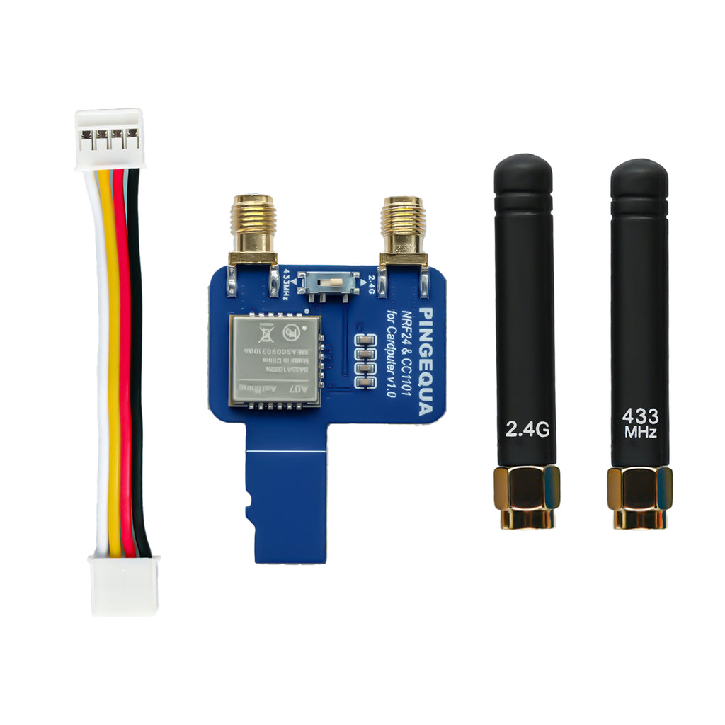 NRF24&CC1101 2-in-1 RF Module for M5Stack Cardputer, Supports NRF24 2.4GHz and CC1101 433MHz, Devboard Compatible with M5Stack Cardputer with Bruce Firmware