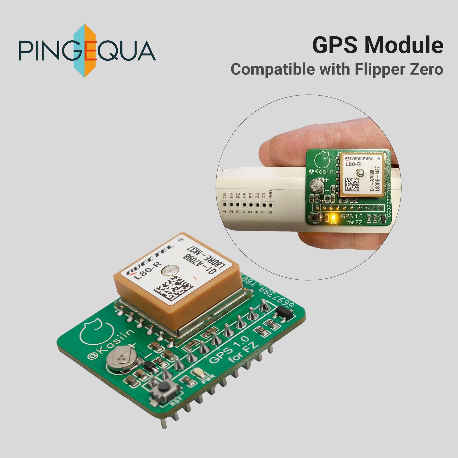 GPS Positioning Module | Plug-and-Play for Flipper Zero | NMEA Data