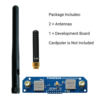 What's in the box: two antennas and one Hydra board; Cardputer not included