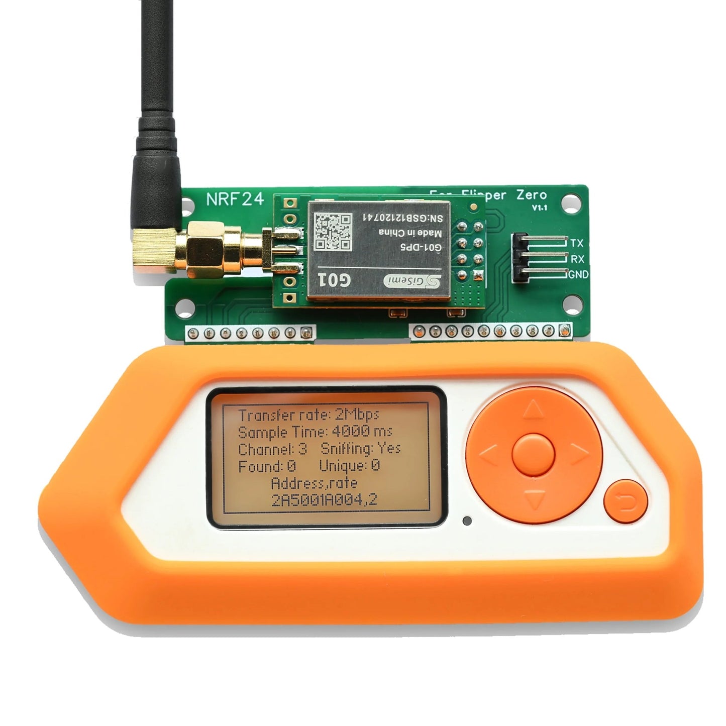 NRF24 Module for Flipper Zero - nRF24L01+ 2.4 GHz - PINGEQUA