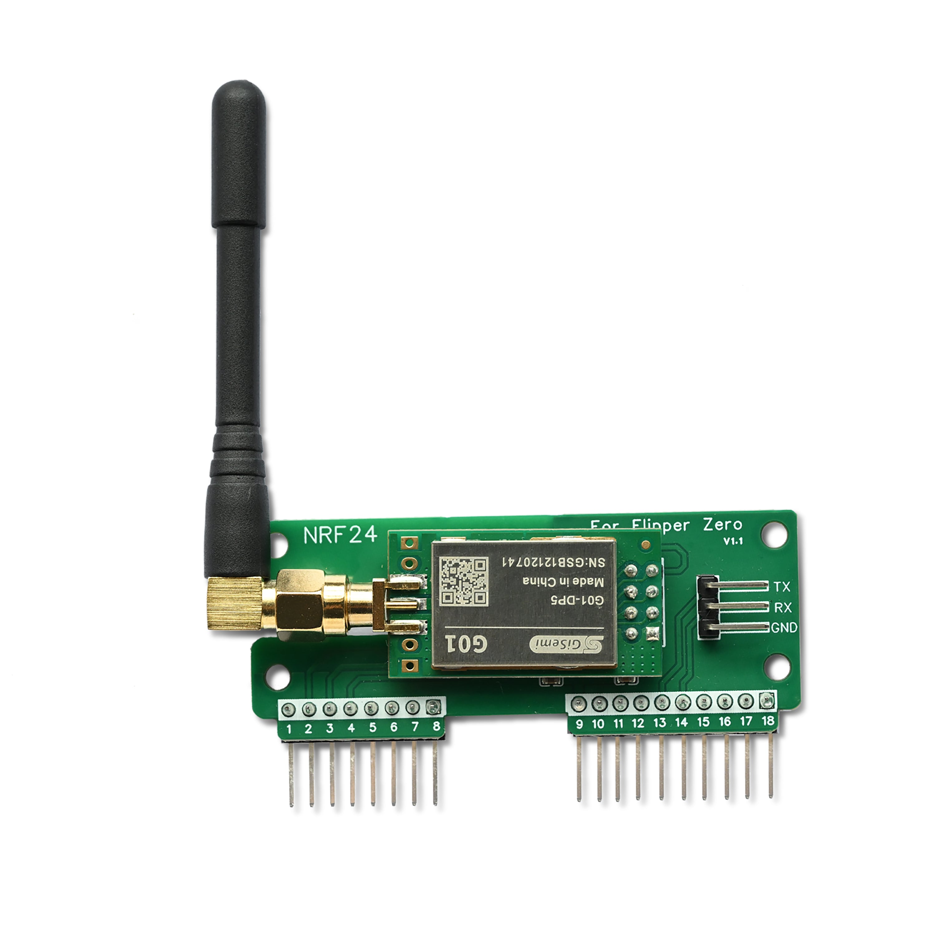 Flipper Zero NRF24L01 Sniffer & Mouse Jacker, Multi-tool Dev Board GPIO Accessory