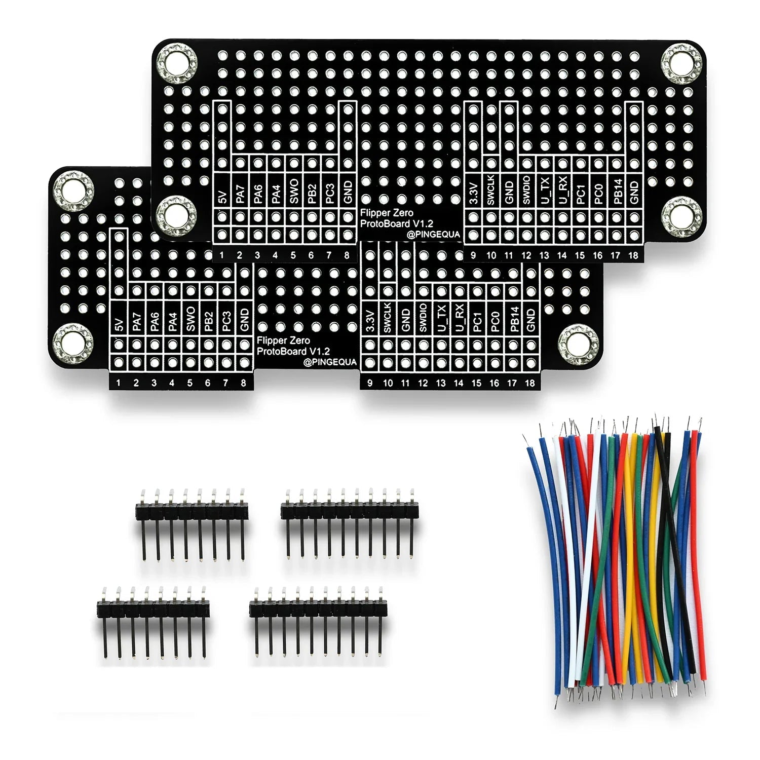 Prototyping Kit for Flipper Zero - Black | PINGEQUA