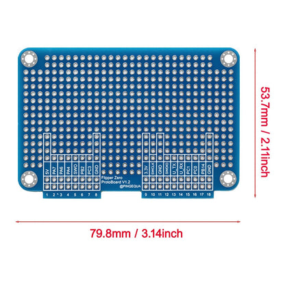 Prototyping Kit for Flipper Zero - Blue Breadboard - PINGEQUA