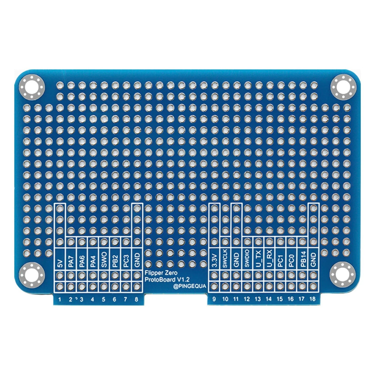 Prototyping Kit for Flipper Zero - Blue Breadboard - PINGEQUA