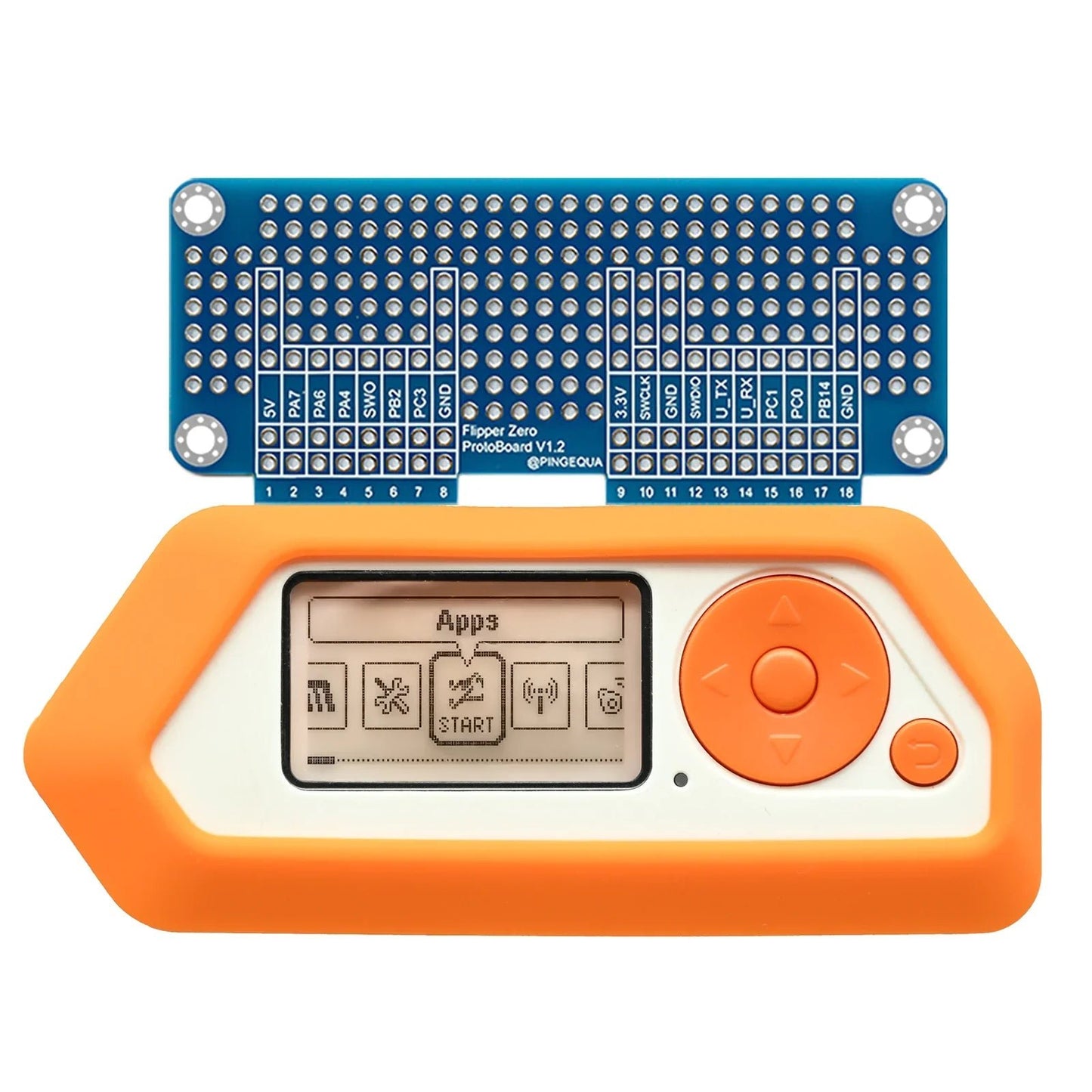 Prototyping Kit for Flipper Zero - Blue Breadboard - PINGEQUA