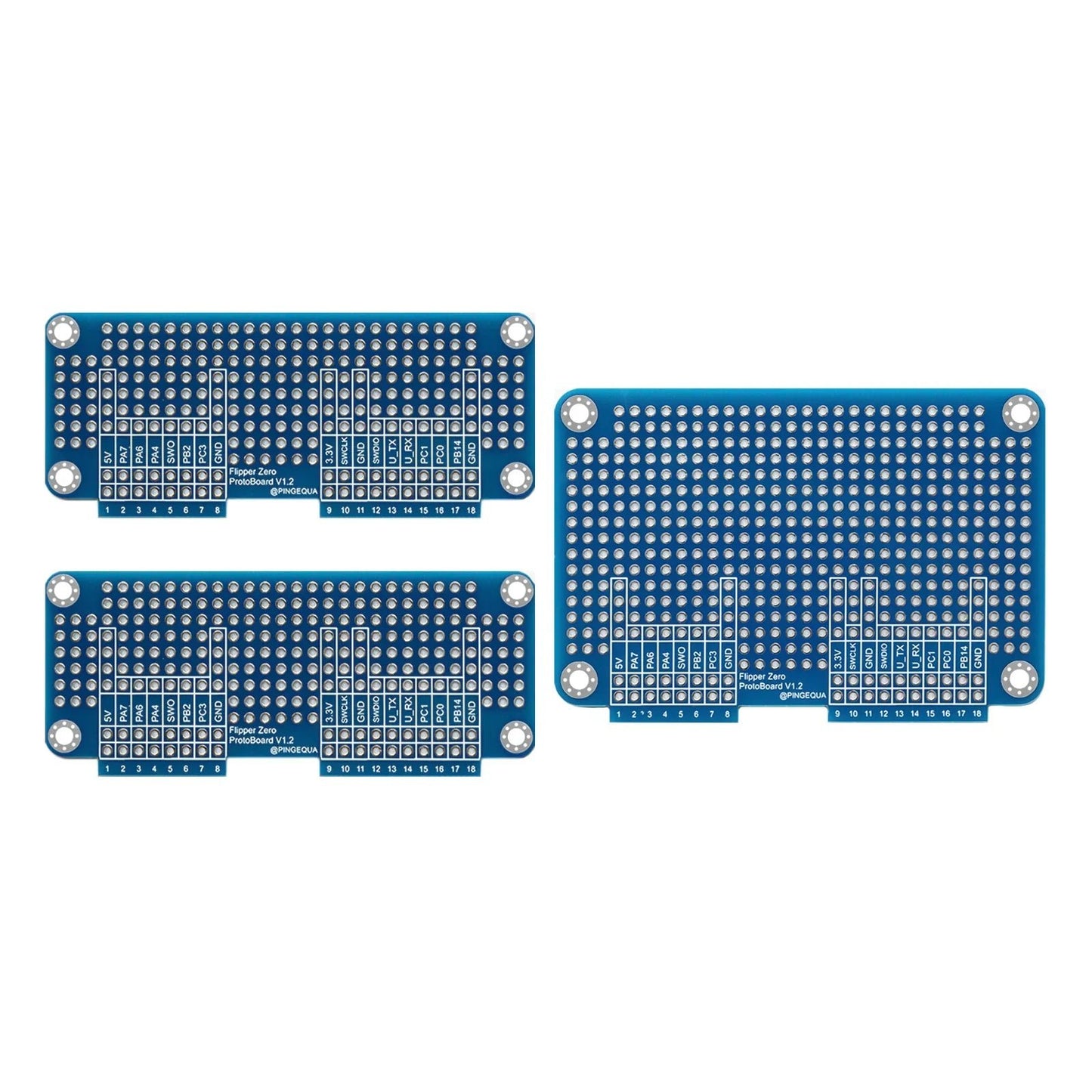 Prototyping Kit for Flipper Zero - Blue Breadboard - PINGEQUA